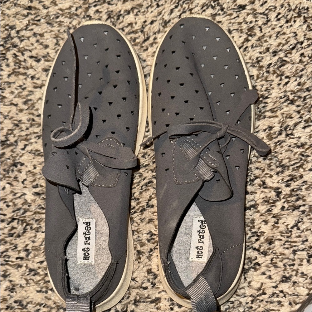 Not Rated Women's Gray Perforated Sneakers